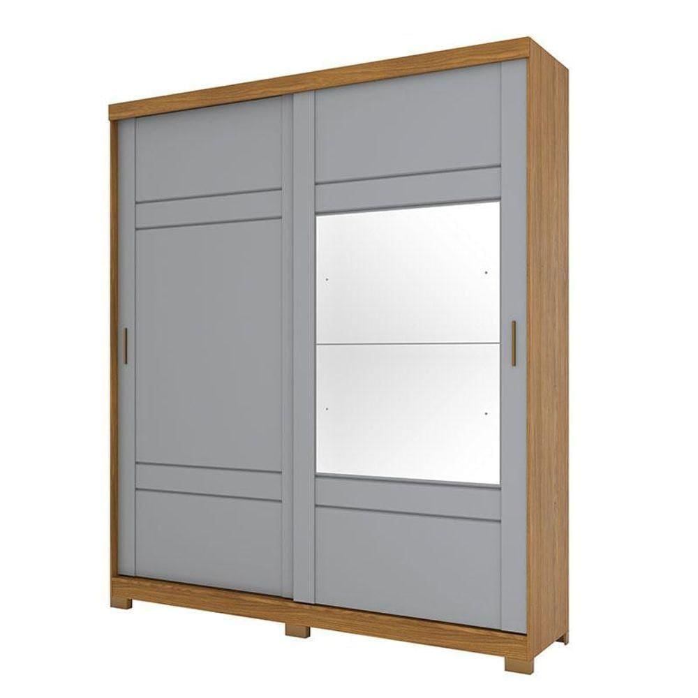 Guarda Roupa Casal Verg Nature Cinza - Henn