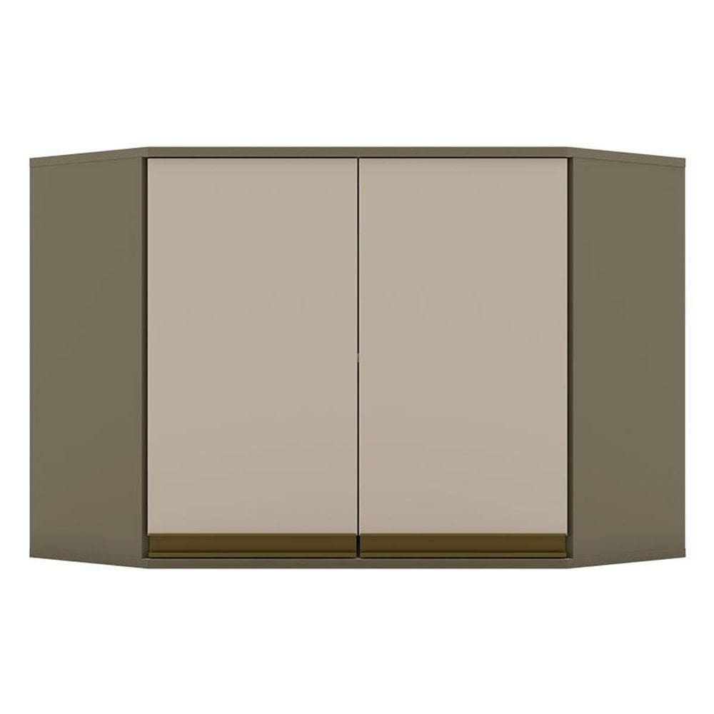 Armário Aéreo Connect Canto Obliquo 2 Portas 67 Cm Duna Cristal - Henn