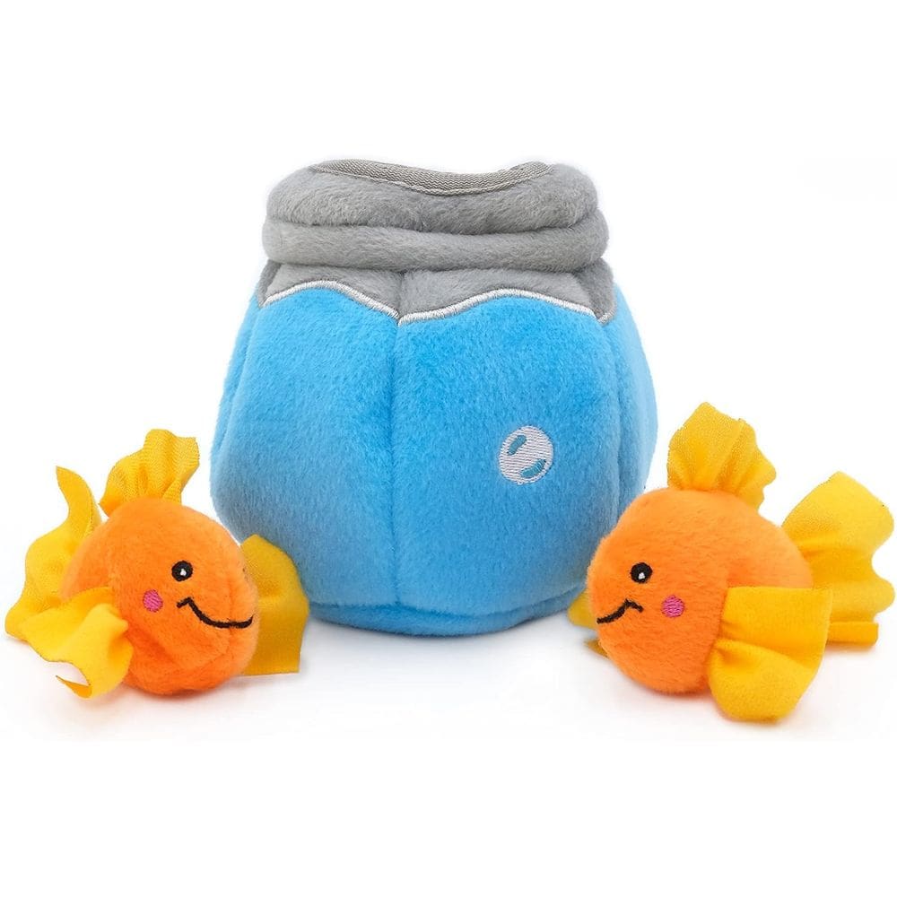 Pelúcia Zippypaws Burrow Brinquedo Com Catnip Peixes no Aquário Para Gatos