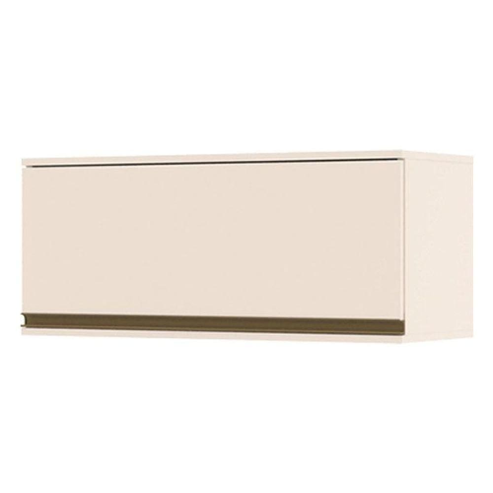 Armário Aéreo 1 Porta Basculante 80 Cm Connect Off White - Henn