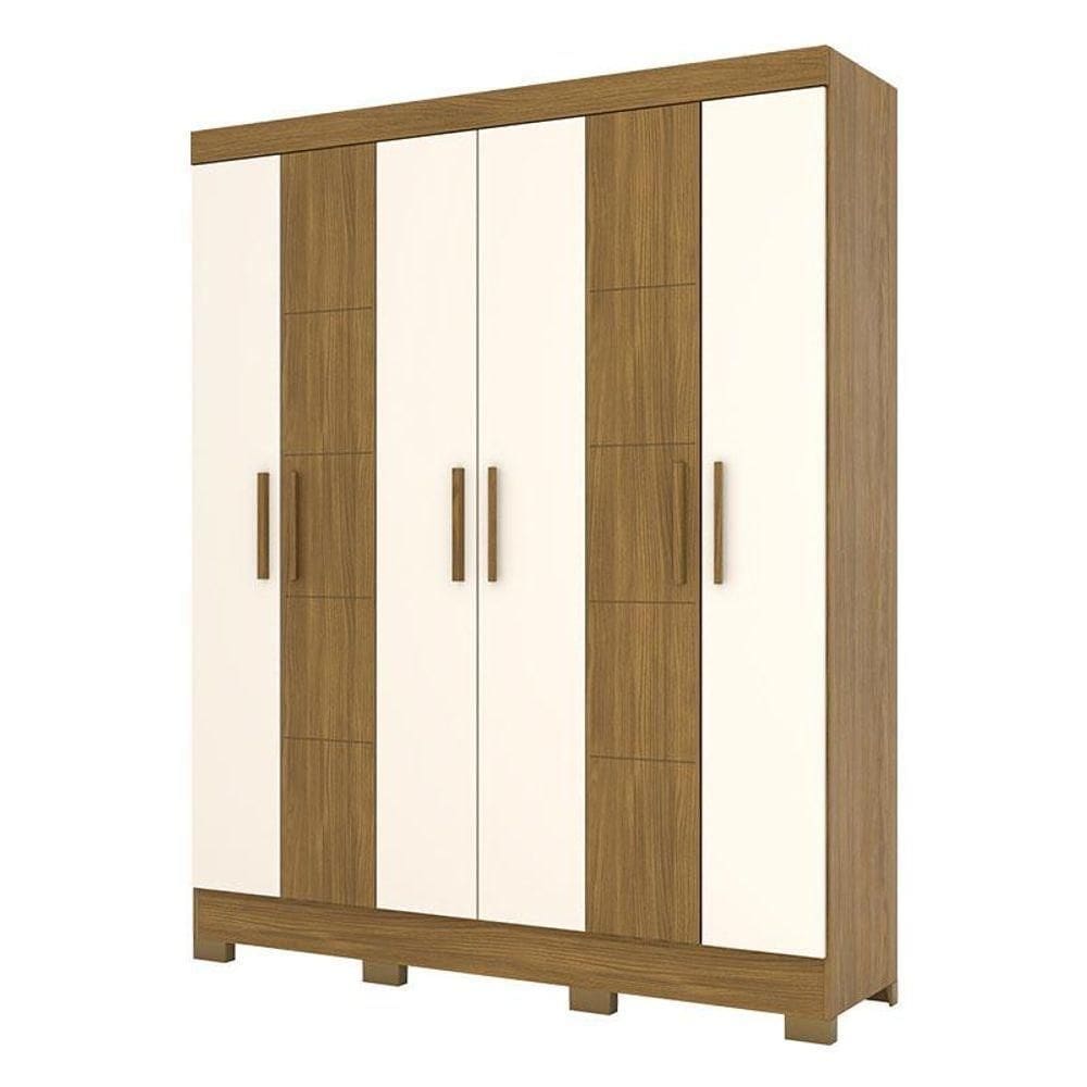 Guarda Roupa Solteiro Malbec Nature Off White - Briz Móveis
