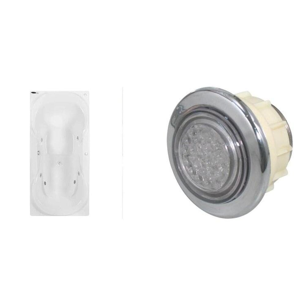 Banheira de Hidromassagem Due Gran Luxo P1 - sem Aquecedor e Cromoterapia Branco