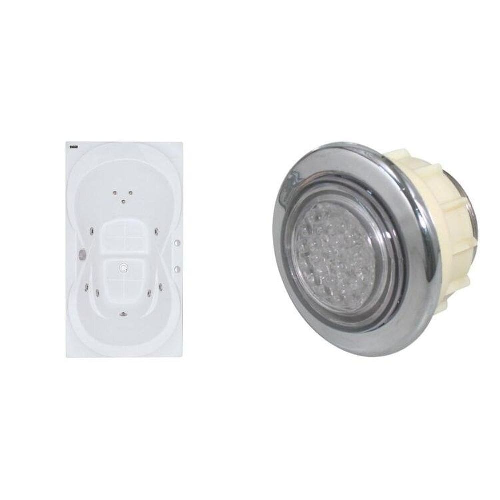 Banheira Hidromassagem Astra Due Gran Luxo 05 Jatos Acrílico P3 sem Aquecedor e Cromoterapia Branco