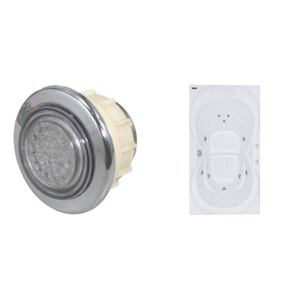 Banheira Hidromassagem Astra Due Gran Luxo - 05 Jatos Acrílico P3 Sem Aquecedor e Cromoterapia Branco