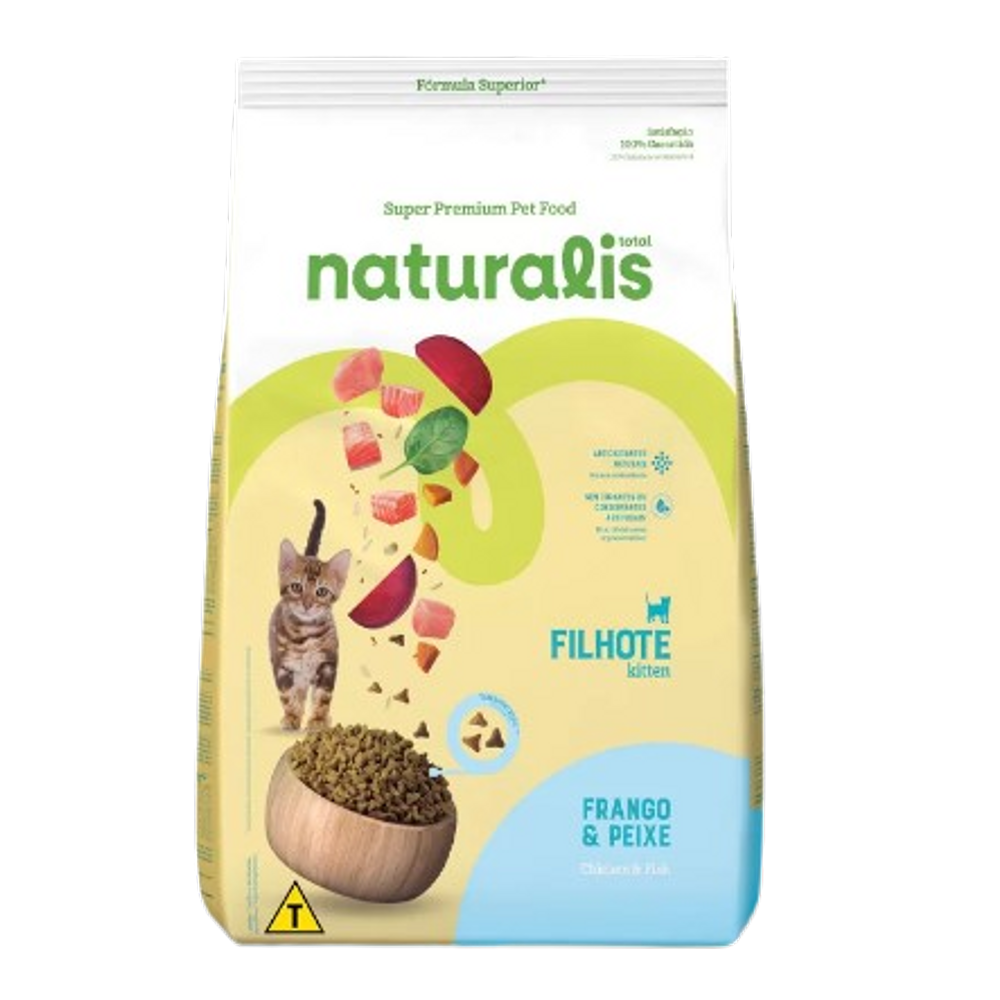 Naturalis Gatos Filhotes Frango e Peixe 1,5 Kg