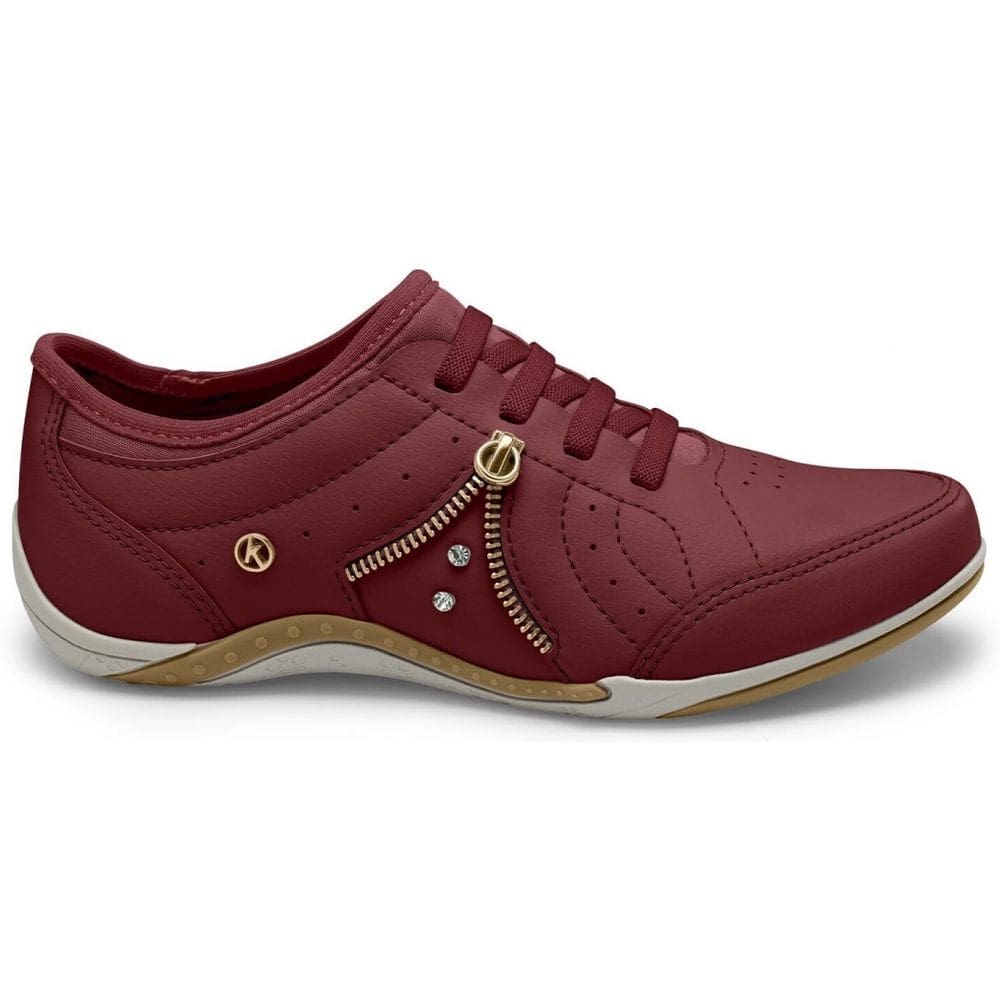 Tênis Feminino Kolosh Casual Calce Fácil Palmilha Gel Brilho