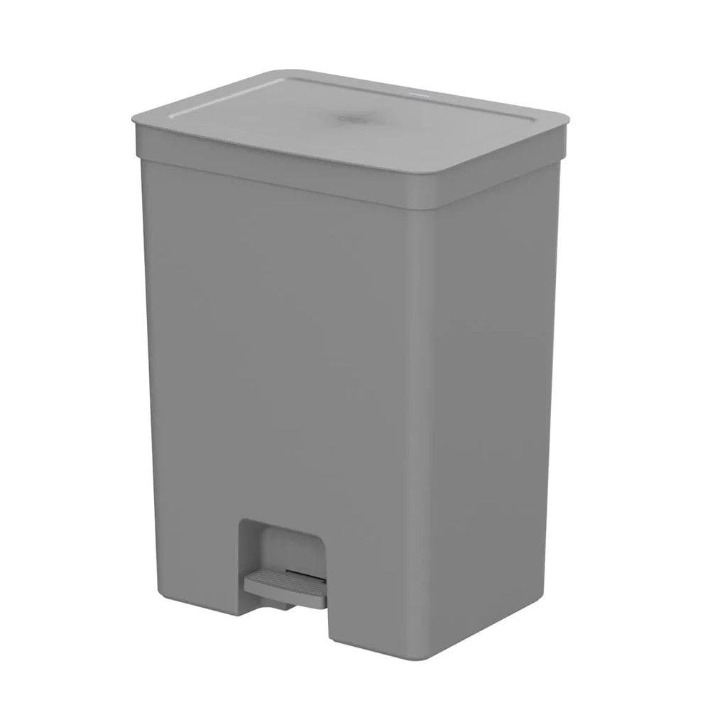 Lixeira com Pedal Trium 50L Cinza Ou