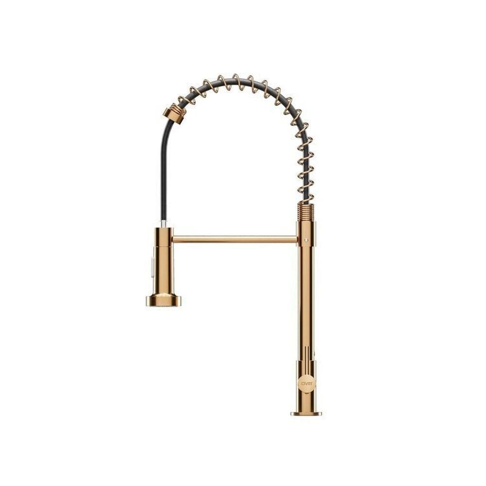 Kit 2 Torneiras Gourmet Bancada Cozinha Água Fria Civitt Dourado