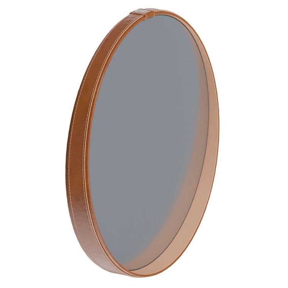 Espelho Decorativo Para Sala De Estar Aqua Marrom - Imcal