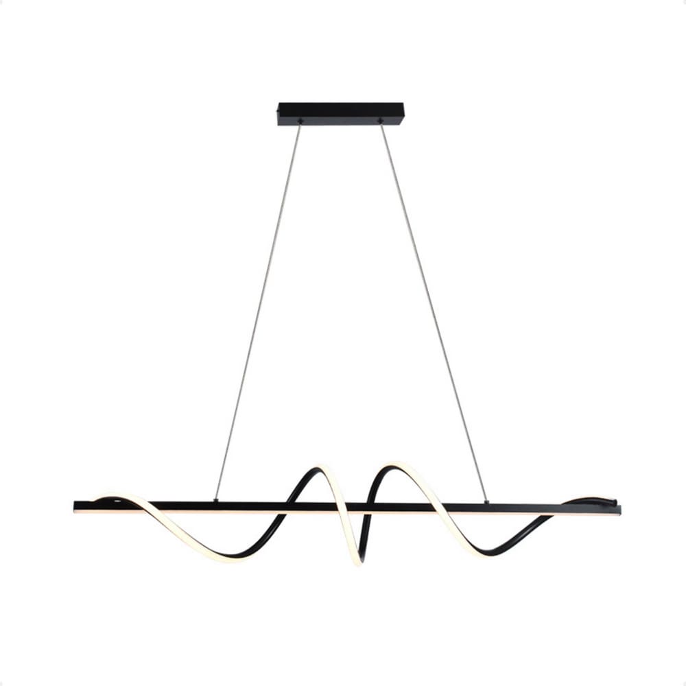 Pendente Led Moderno Taschibra Union 38W Luz Quente 3000K Bivolt Preto