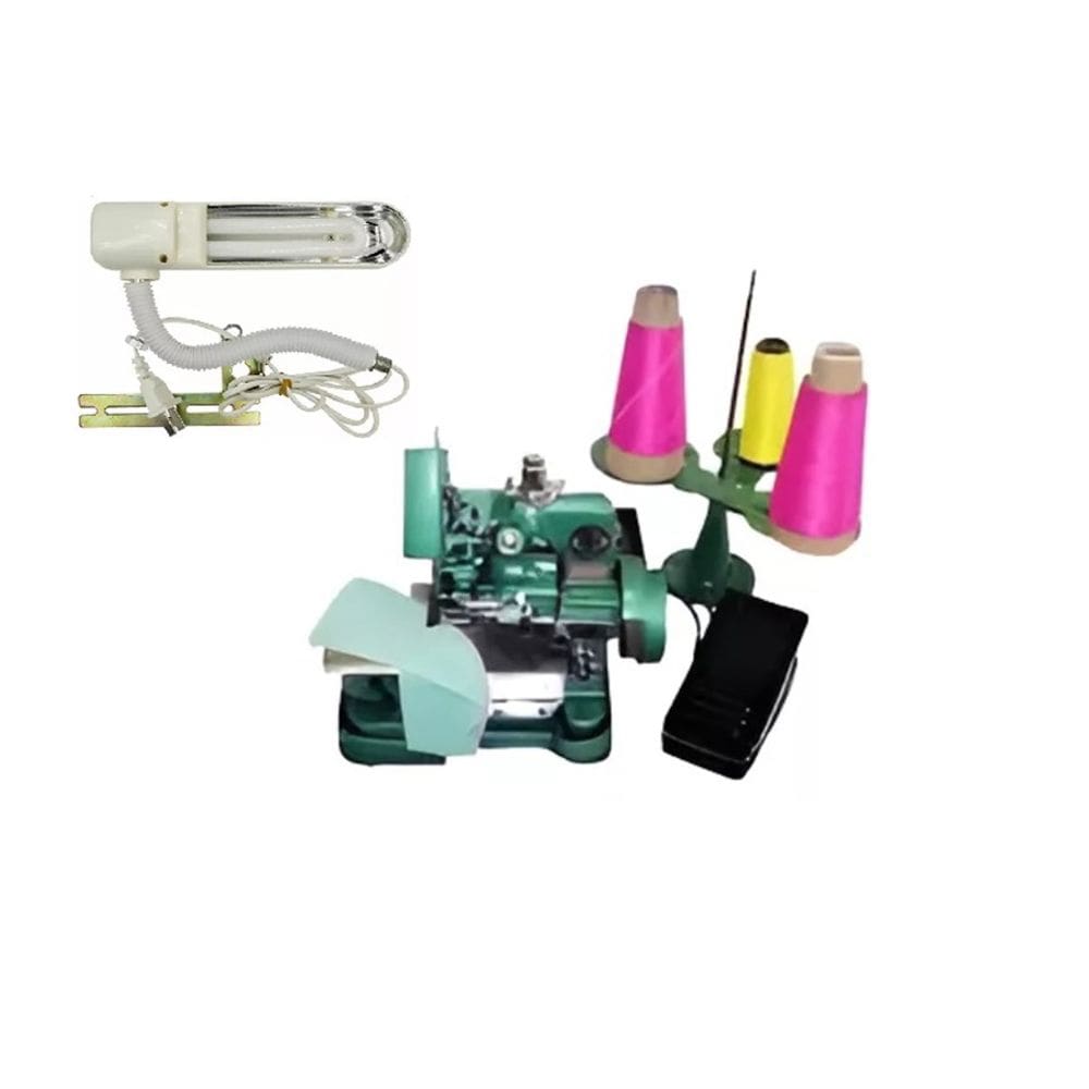 Overlock Portatil C Motorzinho Acoplado +iluminação