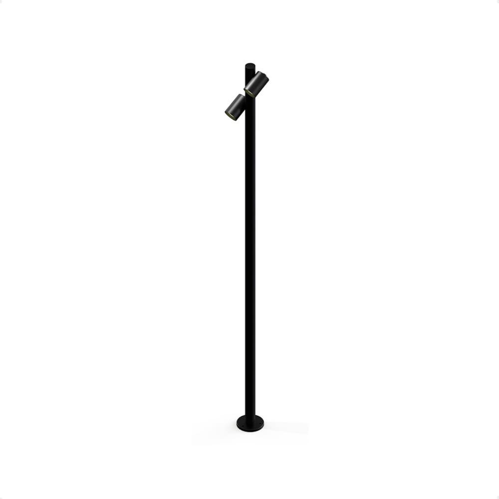 Luminária Poste de Jardim Taschibra Moderno Wabi 160 MR16 Bivolt Preto