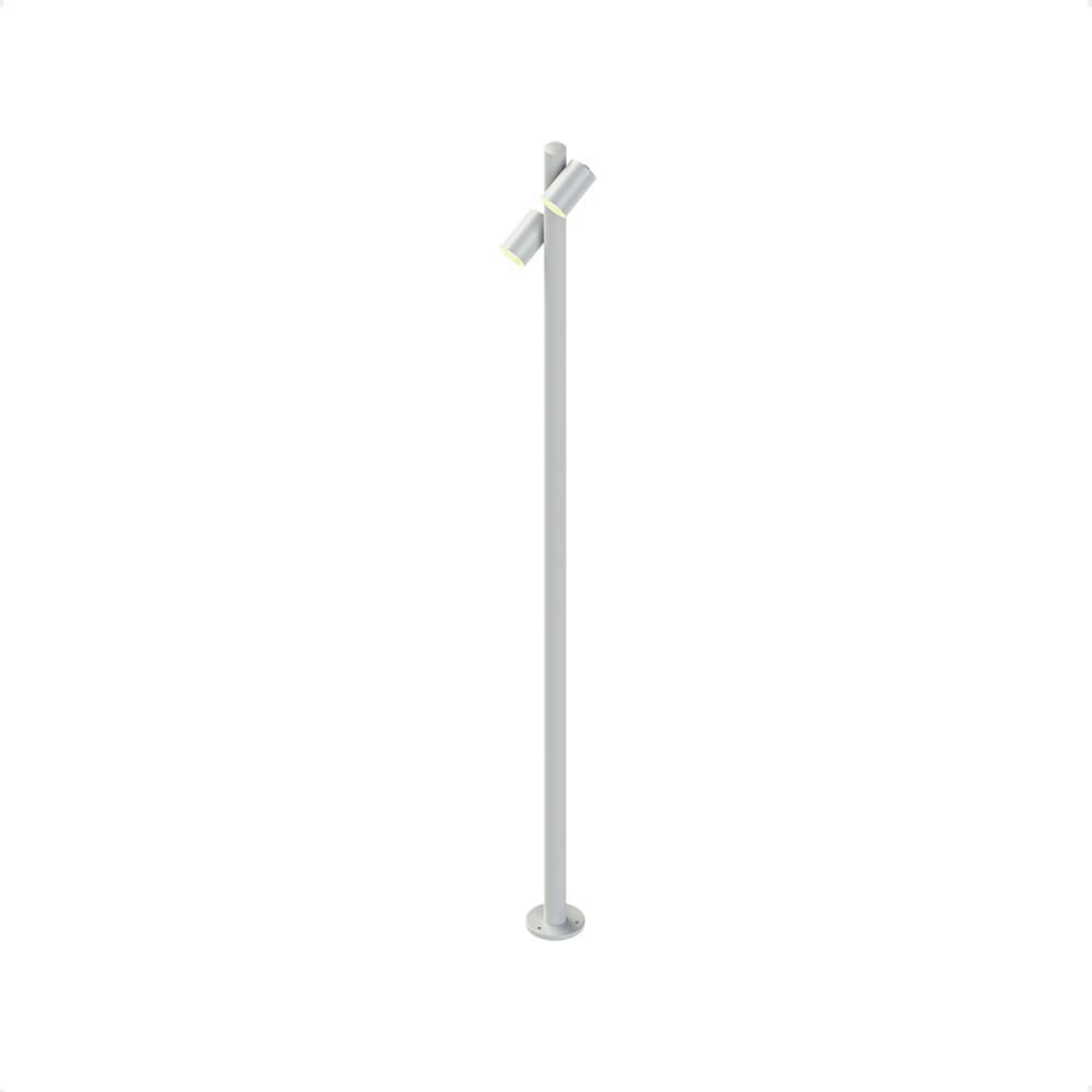 Luminária Poste de Jardim Taschibra Moderno Wabi 160 MR16 Bivolt Branco