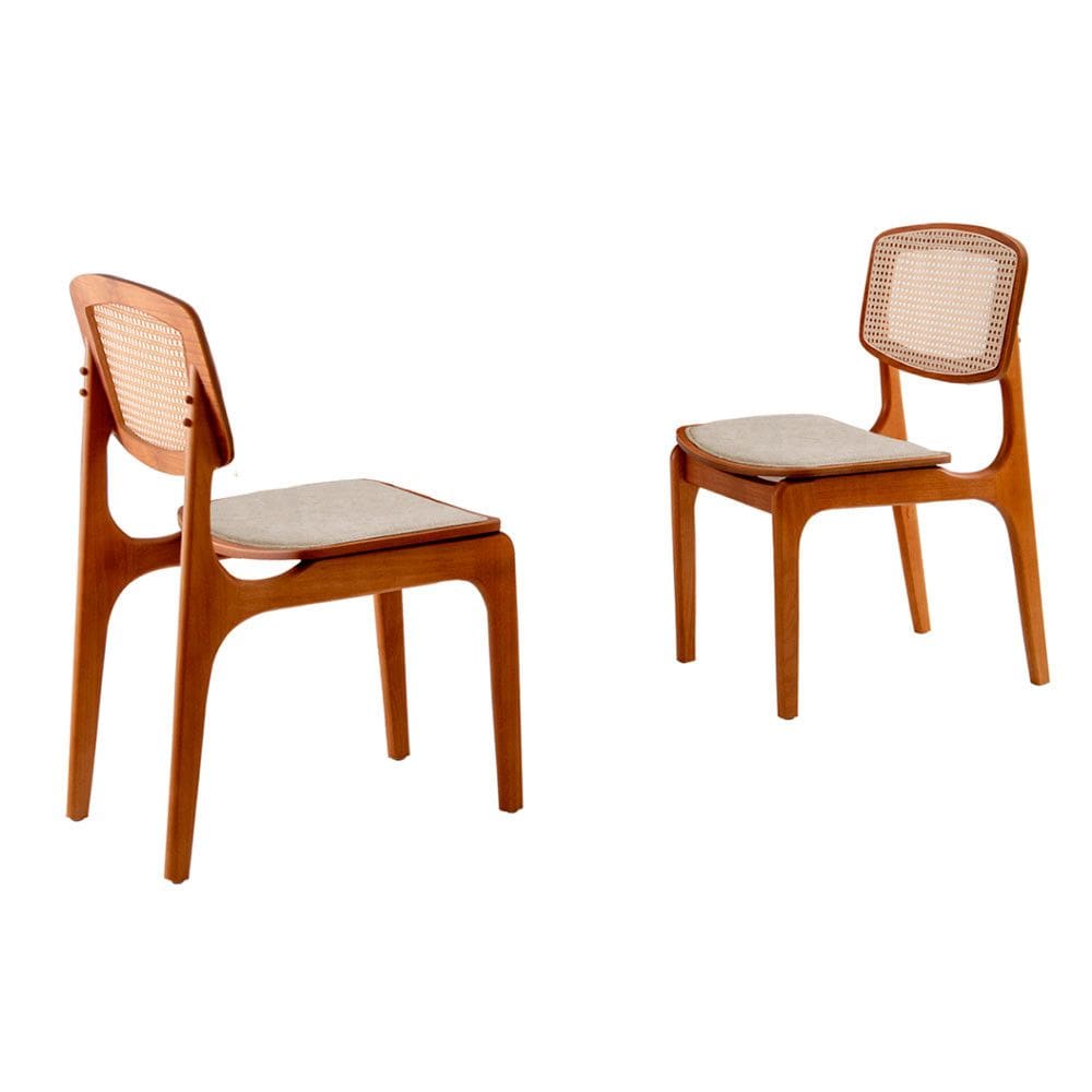 Conjunto 2 Cadeiras Malta Premium Para Sala de Jantar Mobillare