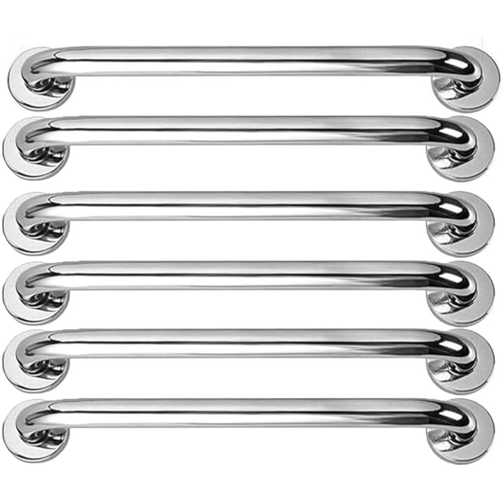 Barra Alça Apoio 50cm Kit 6 Uni Acessibilidade Segurança Gestante Idoso