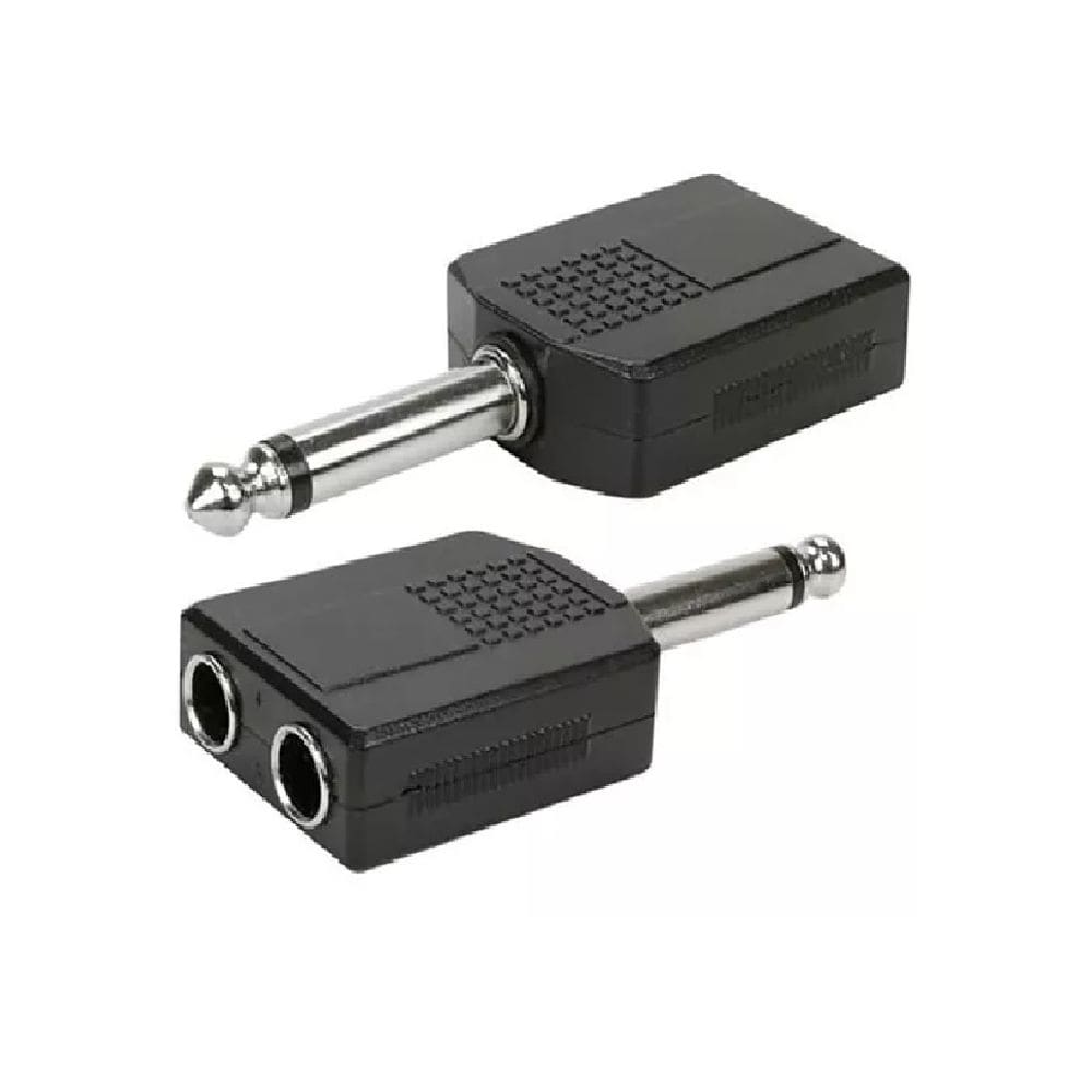 Kit 5 Adaptadores P10 Mono x 2 Jack J10 Mono