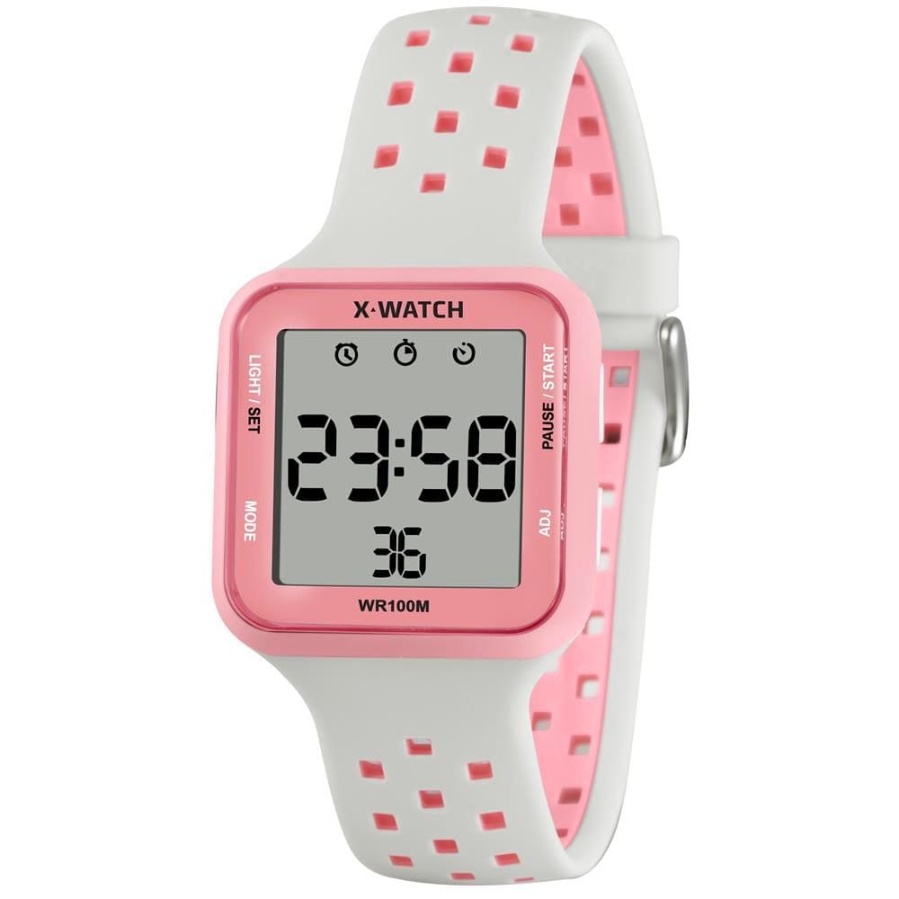 Relógio X-Watch Feminino Ref: Xgppd197 Bxbx Retangular Digital