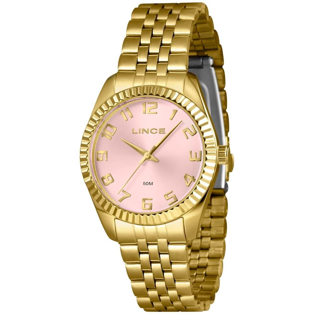 Relógio Lince Feminino Ref: Lrgj176l36 R2kx Clássico Dourado