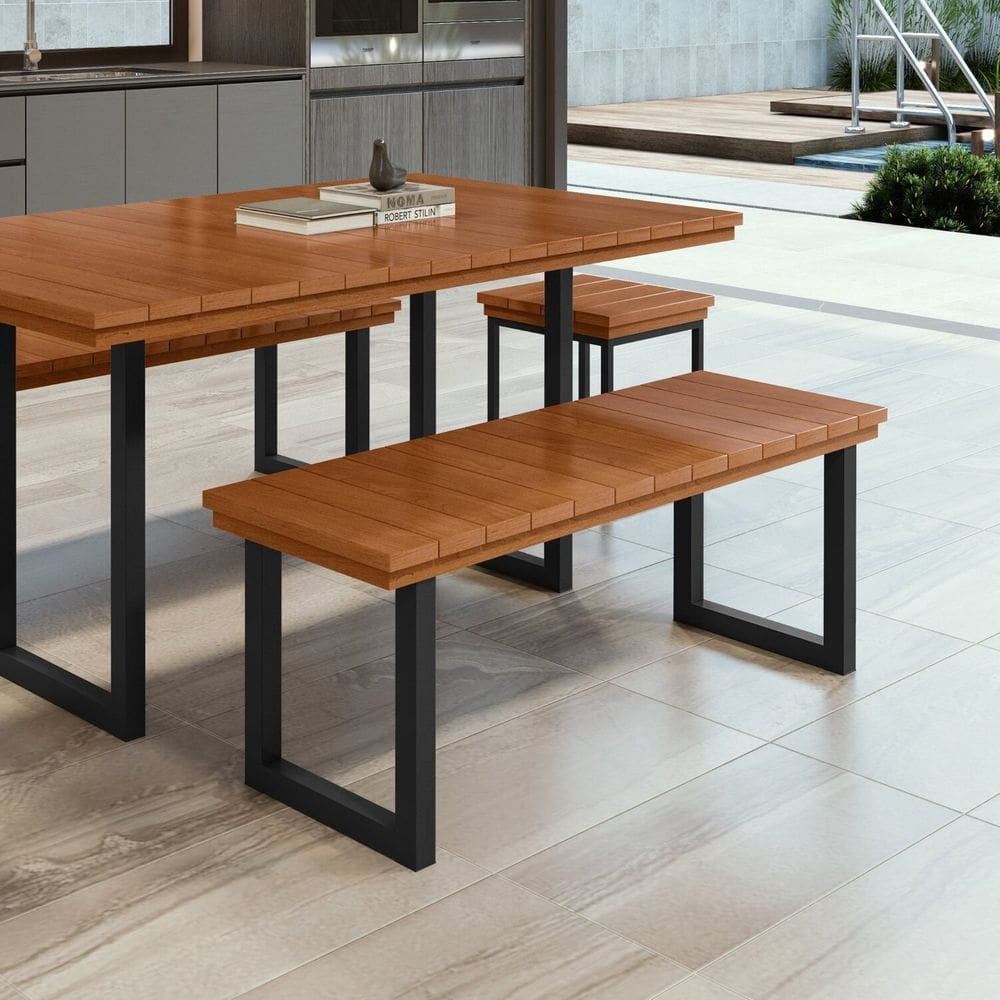 Banco Madeira Maciça 170cm Capri 45cm X 40cm X 170cm