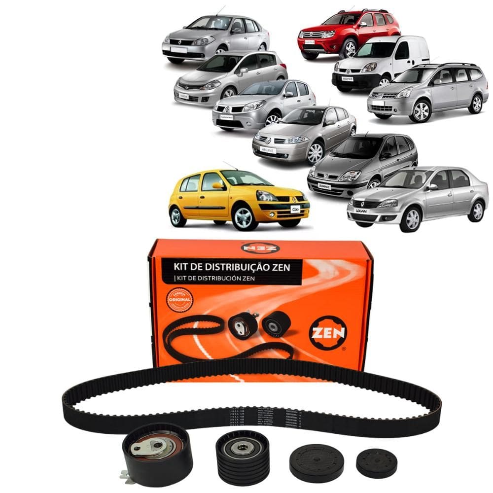 Kit Correia Dentada Clio Sandero Duster Oroch Symbol Logan