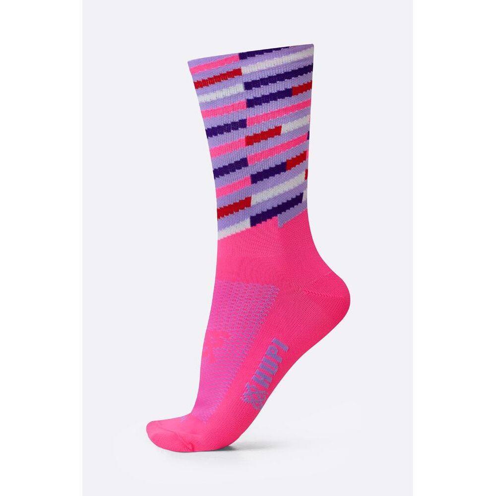 Meia HUPI Triplo Colors Rosa
