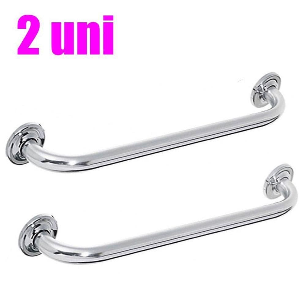 Alça De Apoio Banheiro Barra Inox 60Cm 2 Unidades