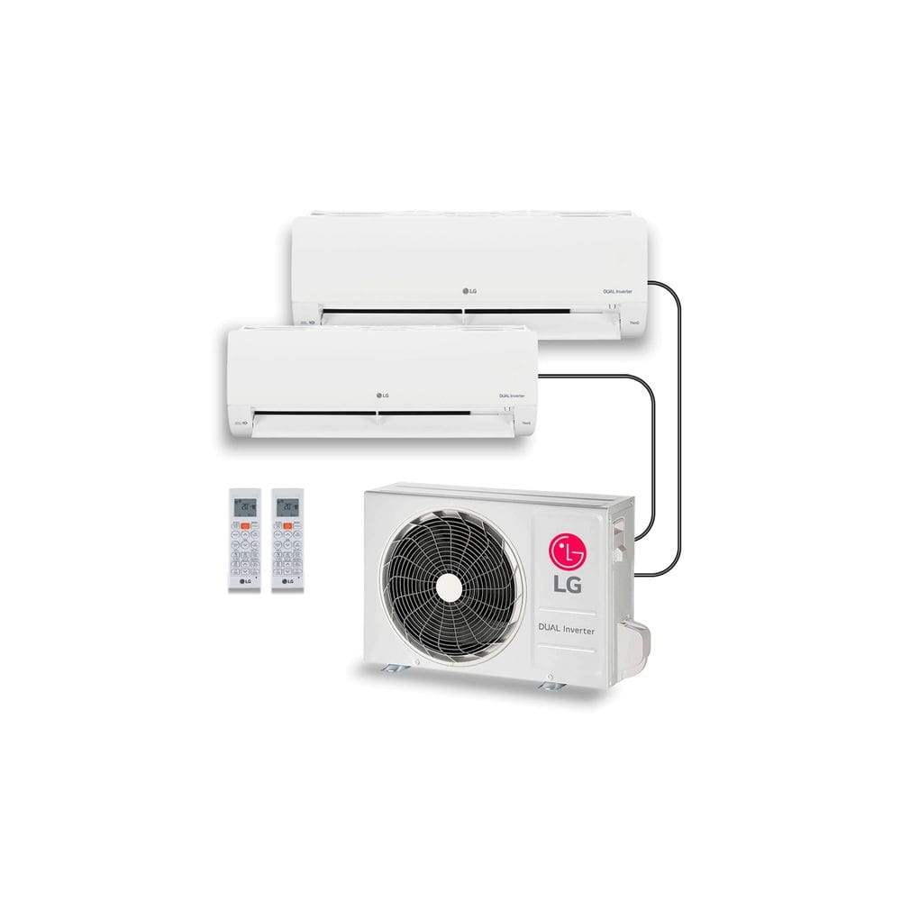 Ar-Condicionado LG Dual Inverter Voice +AI Bi-Split Frio (Evaporadoras 9.000+12.000 BTU) 220V