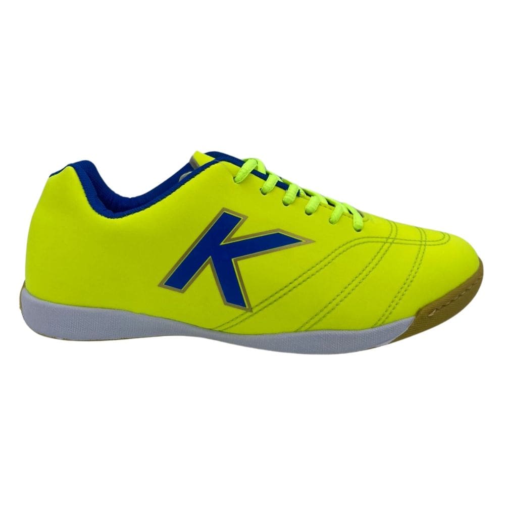 Chuteira Kelme Futsal Sin Rush FS Salão Amarela Azul FS 636