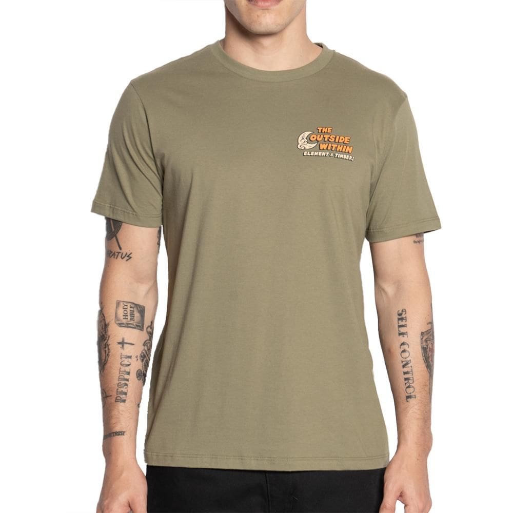 Camiseta Element The Gathering SM25 Masculina Verde Militar