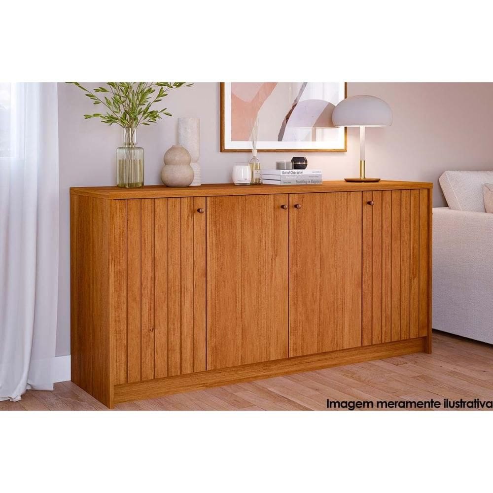 Buffet de Sala Jantar Lia c/ 4 Portas Cinamomo - Cimol