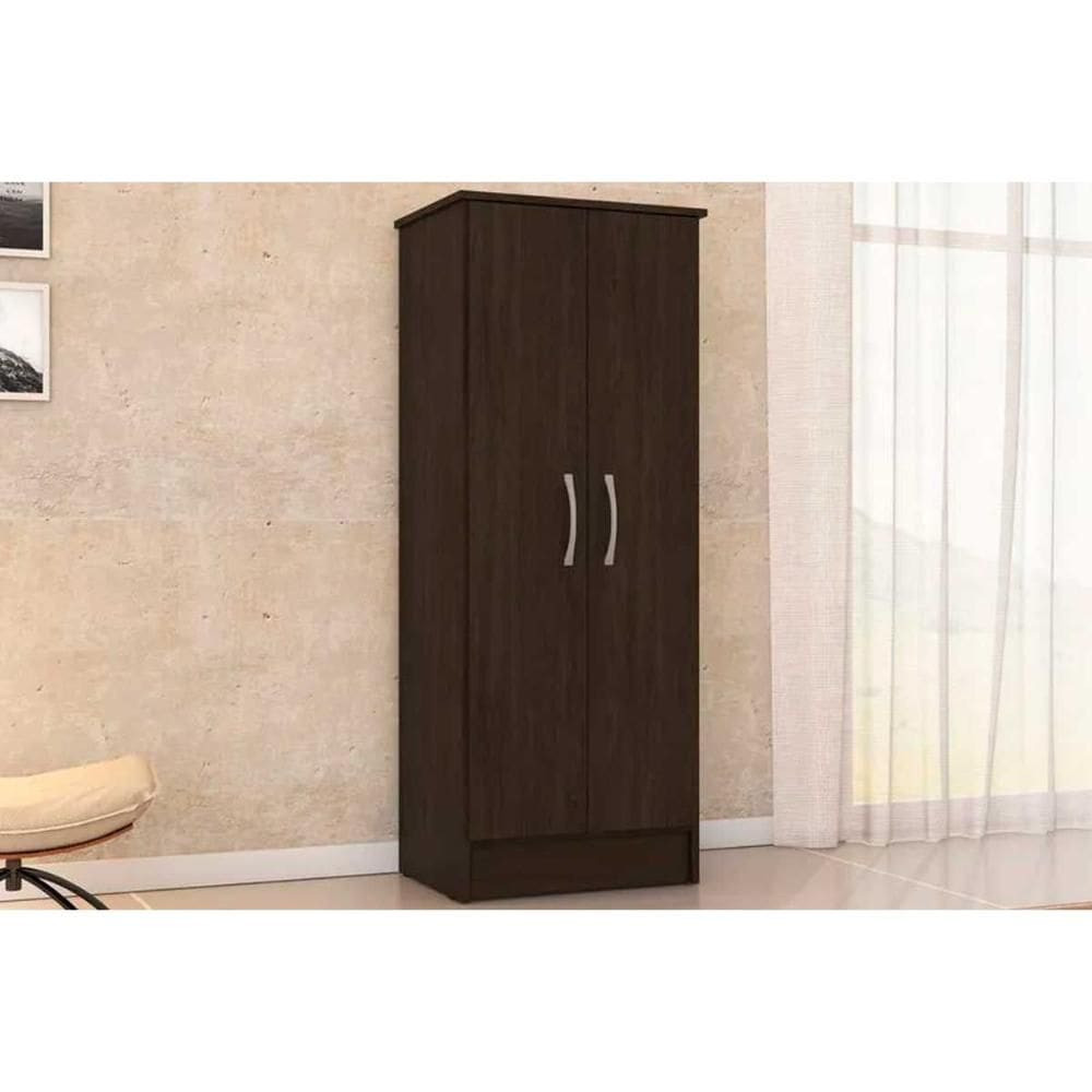 Armário Multiuso Casal Viena c/ 2 Portas Ébano Touch - Demóbile