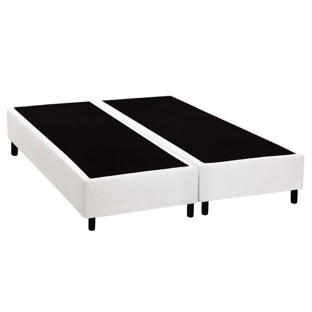 Cama Box Base Universal Queen Courano White (158x198x20) - Costa Rica