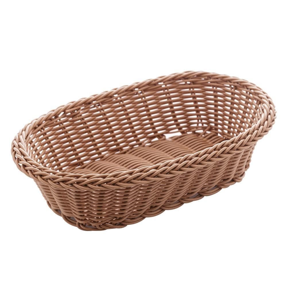 Cesta Oval de Rattan Plástico 24cm