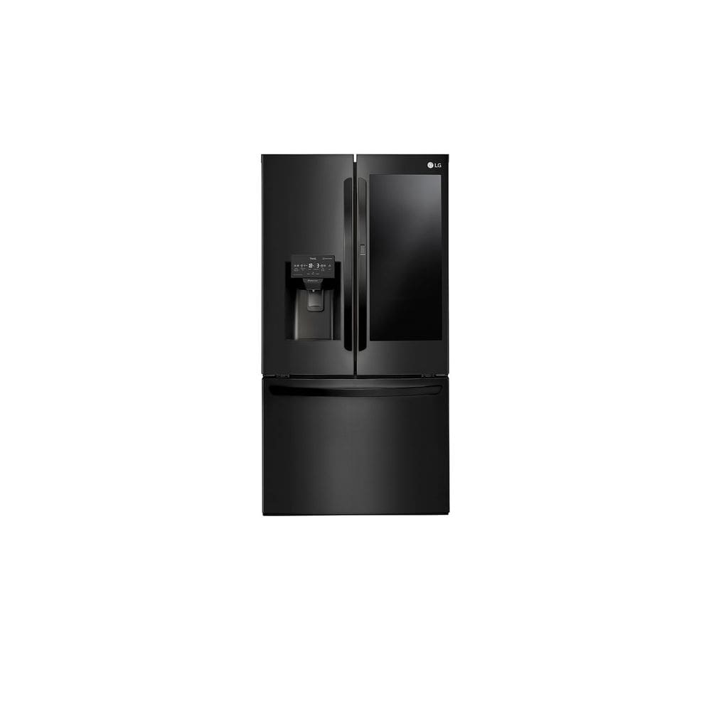 Geladeira Smart LG Inverter French Door InstaView Door-in-Door 660 litros Black Inox ThinQ GM-X288NQX2 - 220V