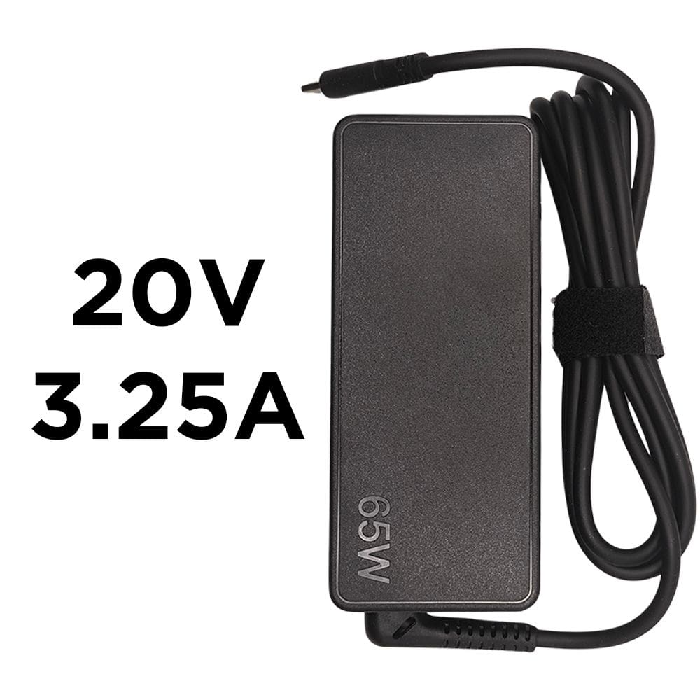 Fonte Compatível Carregador Notebook Lenovo ThinkPad, 20V, 3.25A, 65W, Plug Int. Amarelo Tipo-C, LE-10