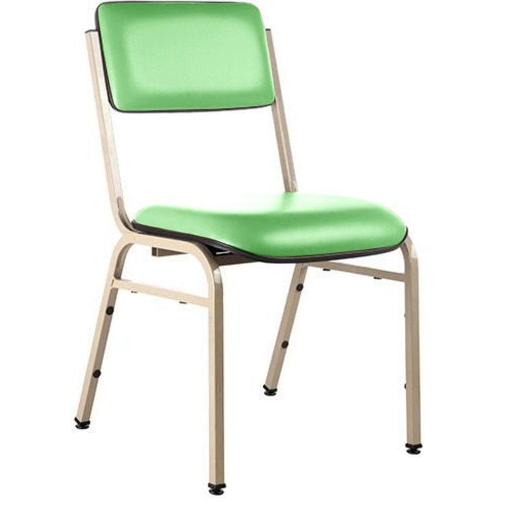 Cadeira Empilhável para Auditórios Linha Hotel Smart Verde