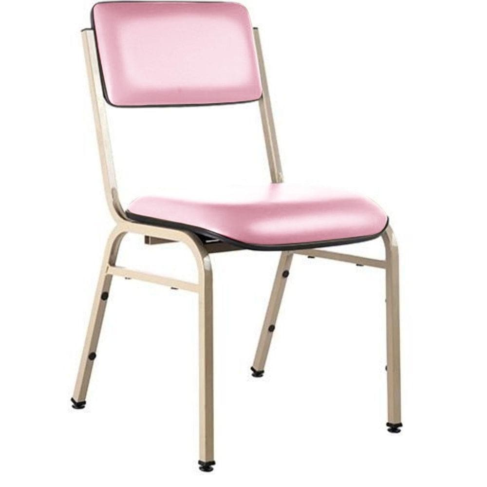 Cadeira Empilhável para Auditórios Linha Hotel Smart Rosa