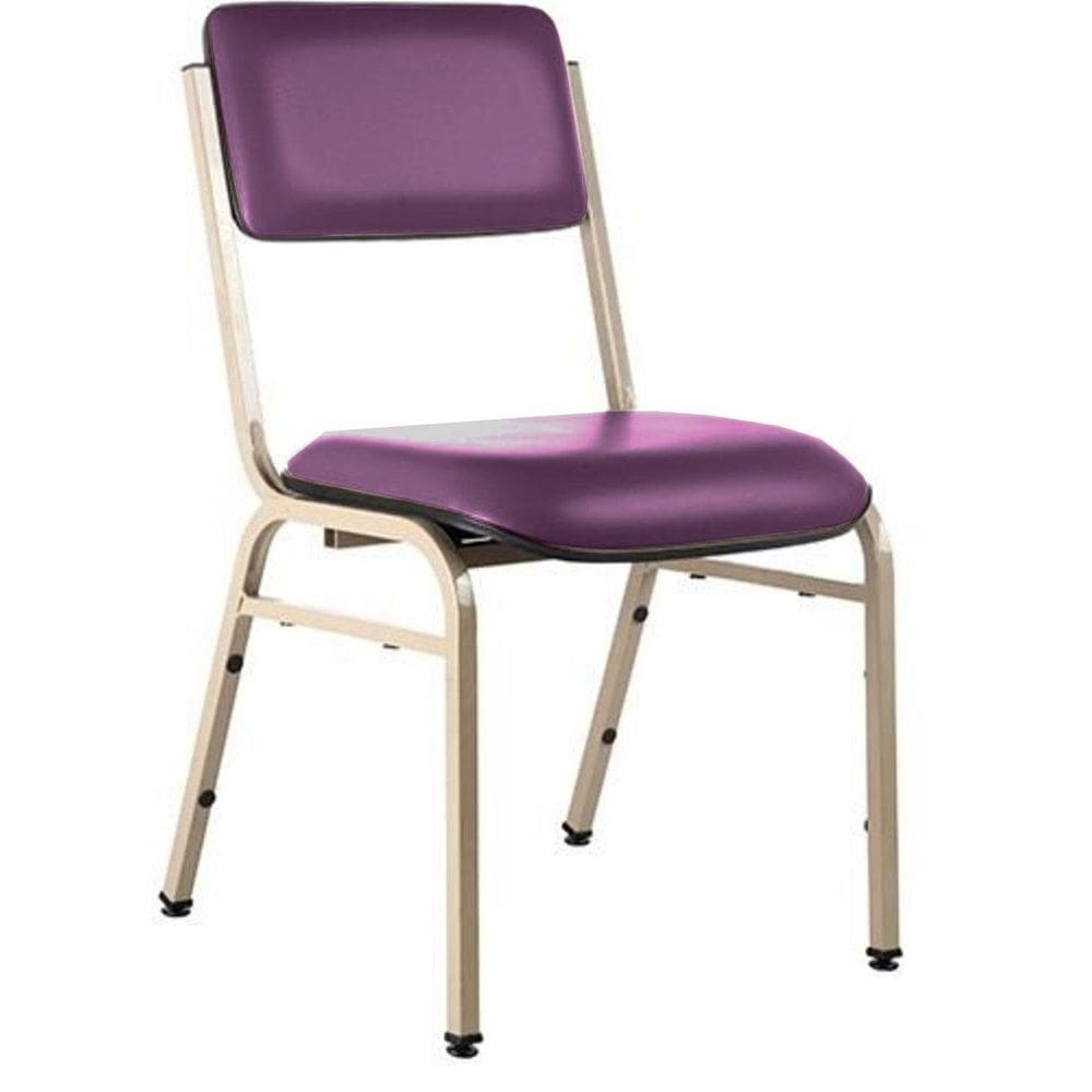 Cadeira Empilhável para Auditórios Linha Hotel Smart Roxo