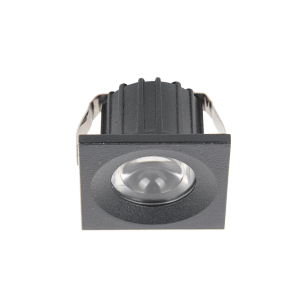 Spot Led Embutir Mini 3W 3000K Quadrado Preto