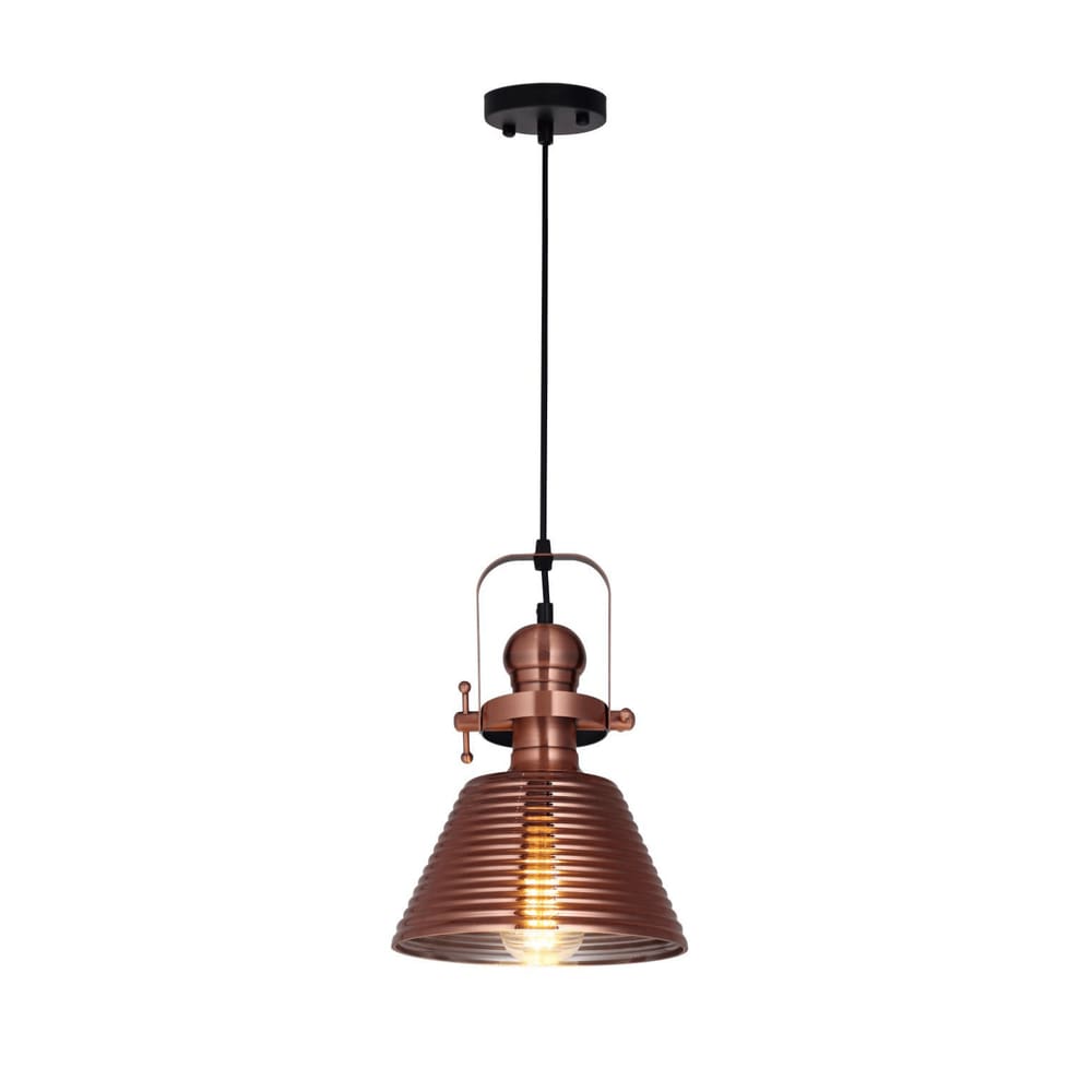 Pendente Gourmet Industrial Bronze 30cm 1E27