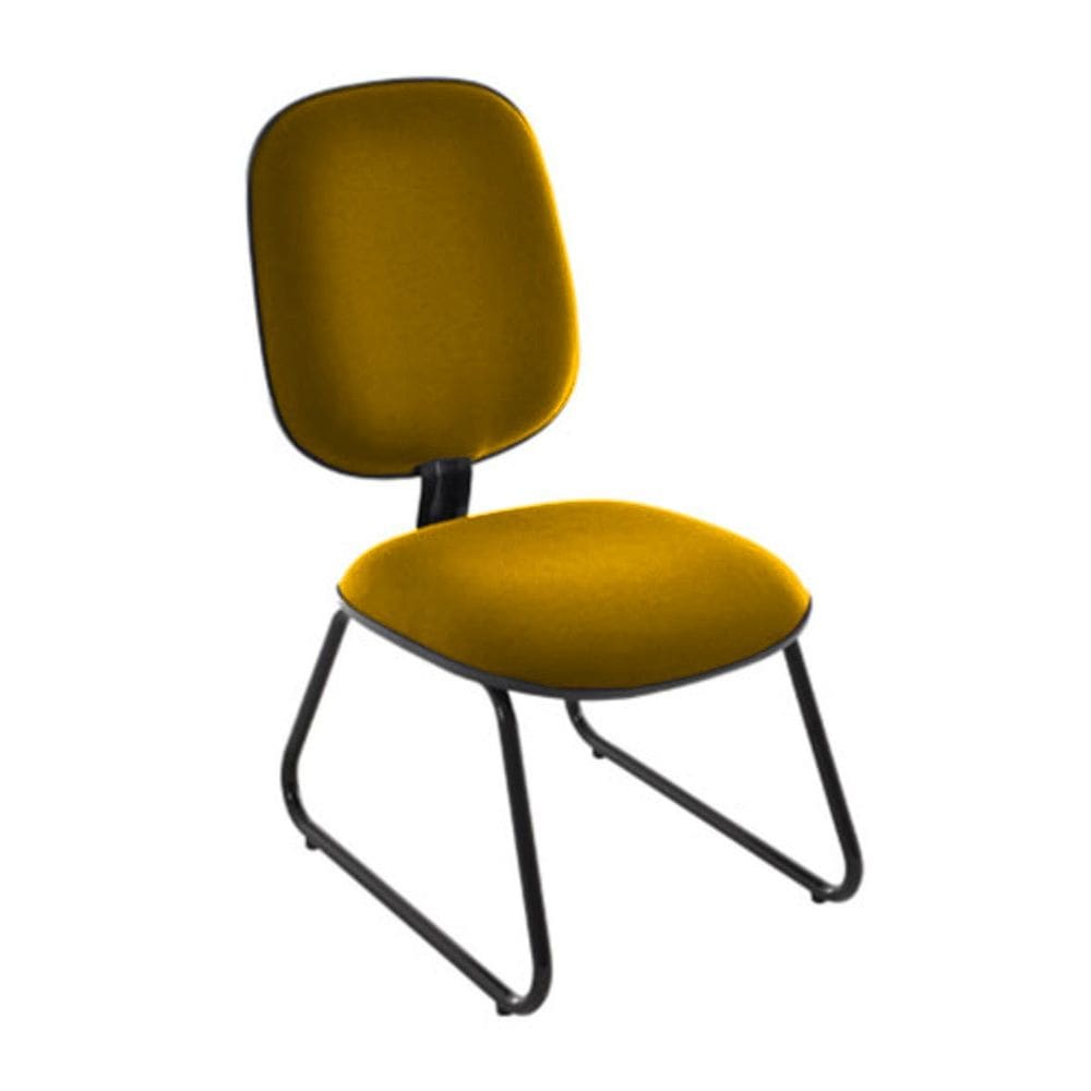 Cadeira Diretor Trapézio para Escritório Linha Uno Amarelo