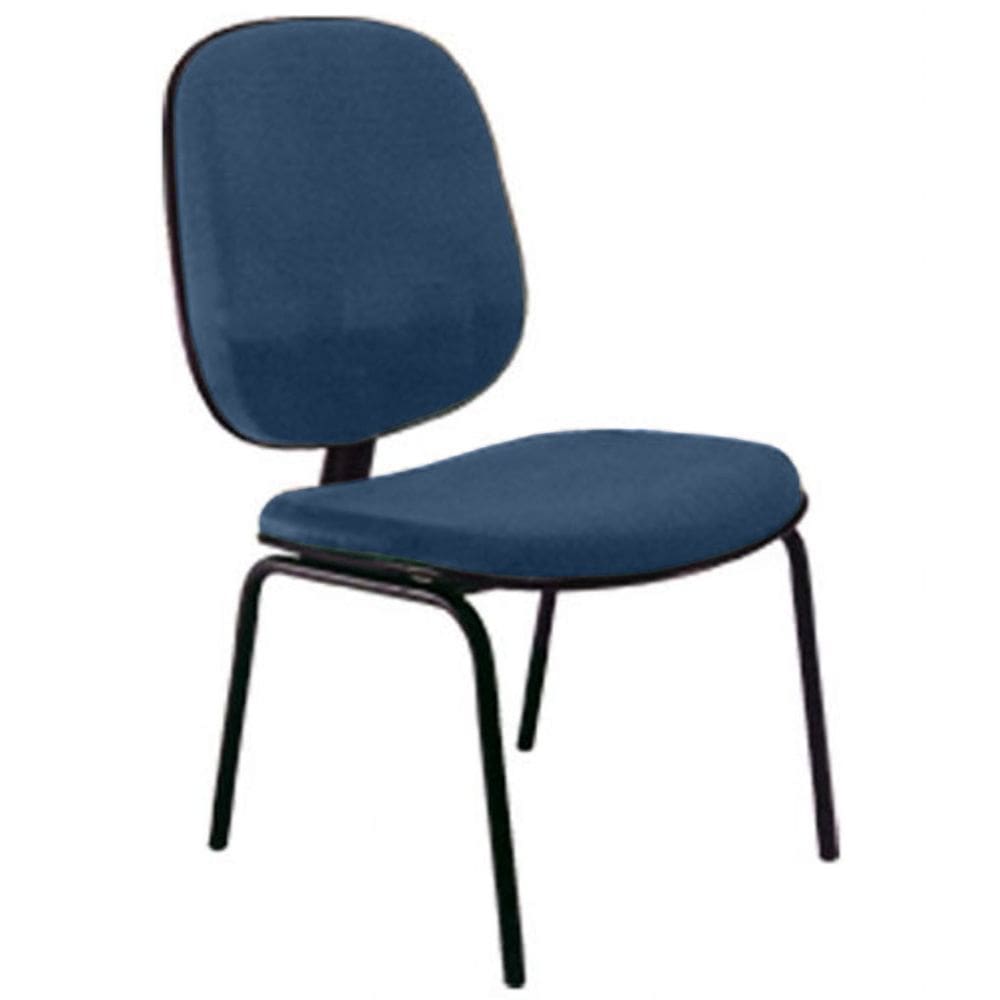 Cadeira Diretor Fixa para Escritório Linha Uno Azul