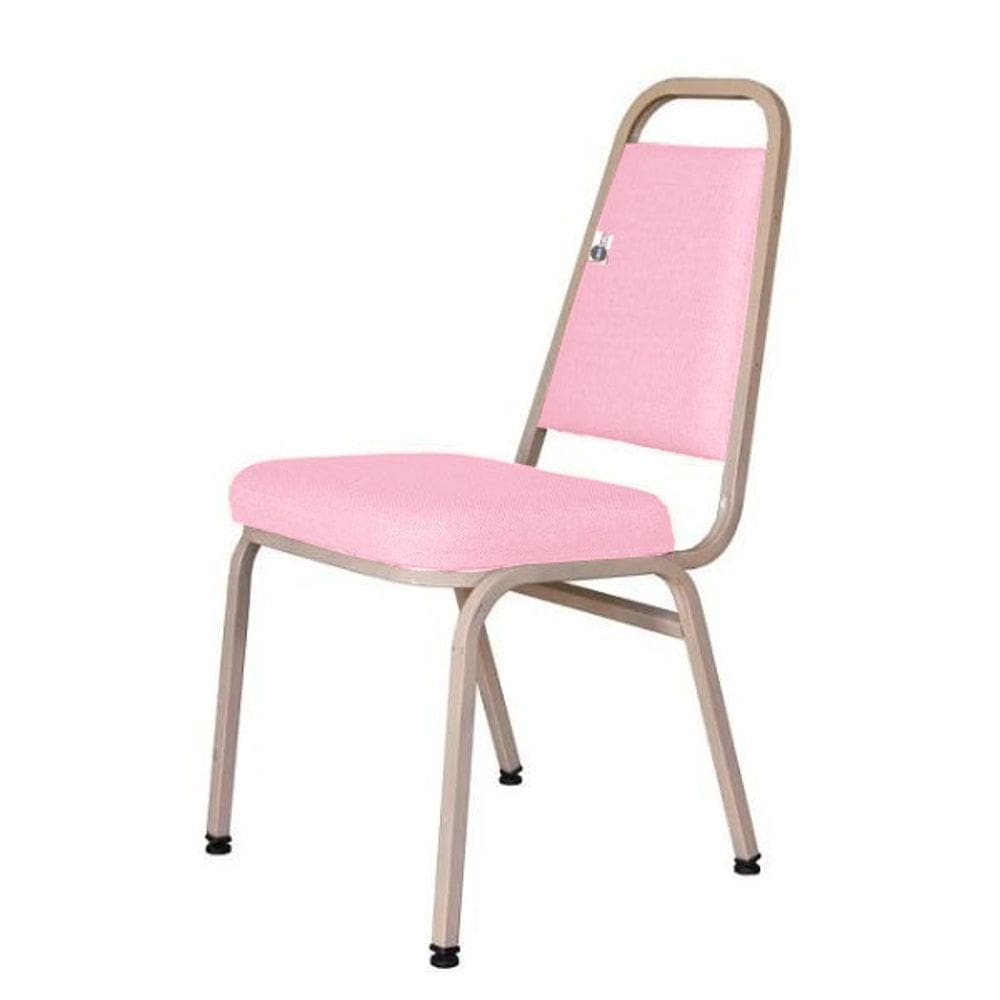 Cadeira Empilhável para Hotelaria Linha Hotel Jersey Rosa