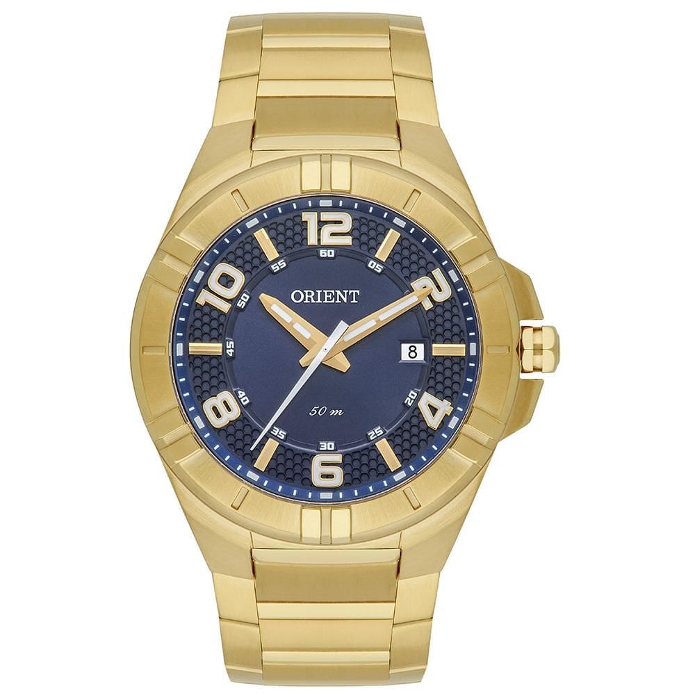 Relógio Orient Masculino Ref: Mgss1271 D2kx Esportivo Dourado
