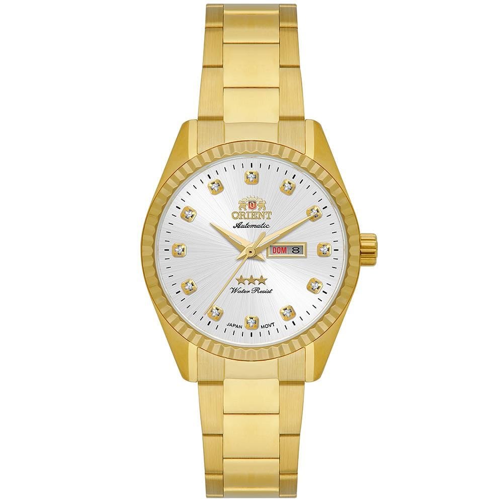Relógio Orient Feminino Ref: Nh6gg007 S1kx Dourado Automático