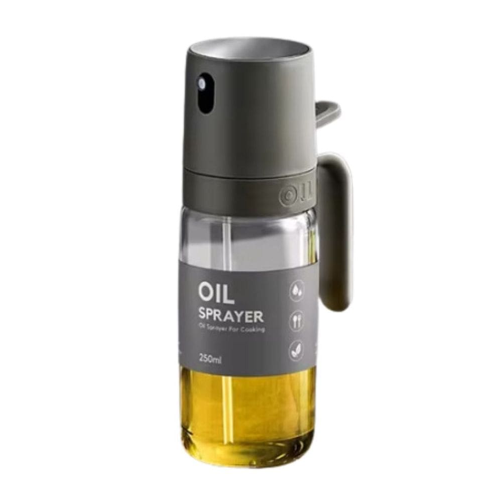 Pulverizador Spray Óleo Vidro Borosilicato Gourmet Cozinha Ergonômico Fritadeira Ar Churrasco 250ml