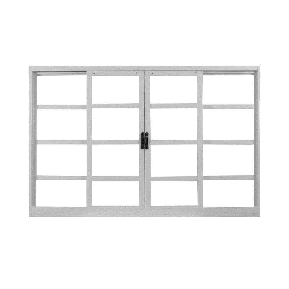 Janela De Correr Mgm Aco 4 Folhas 100X120cm Rq120mm Branco