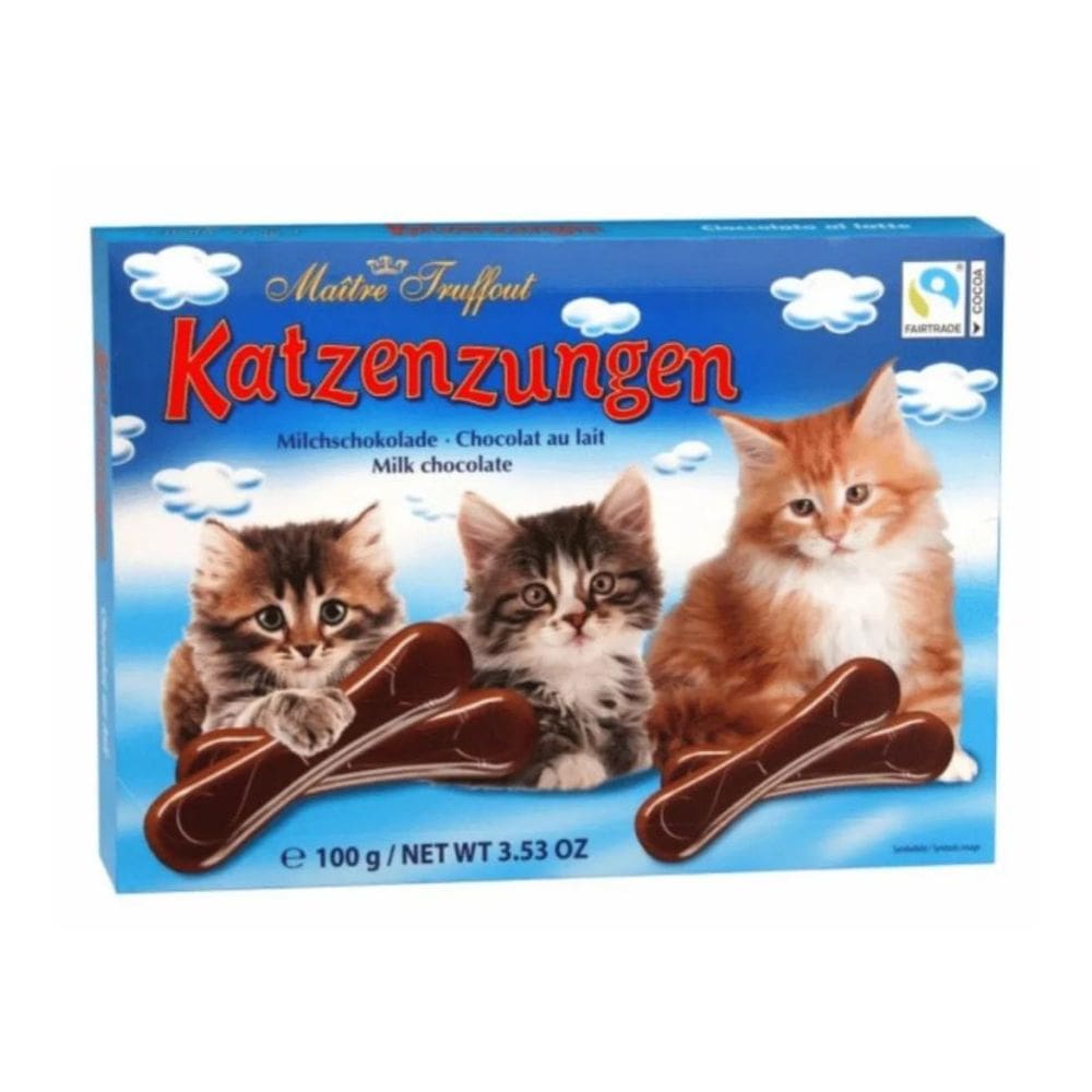 Chocolate Língua de Gato Katzenzungen 100g - Importado Europa