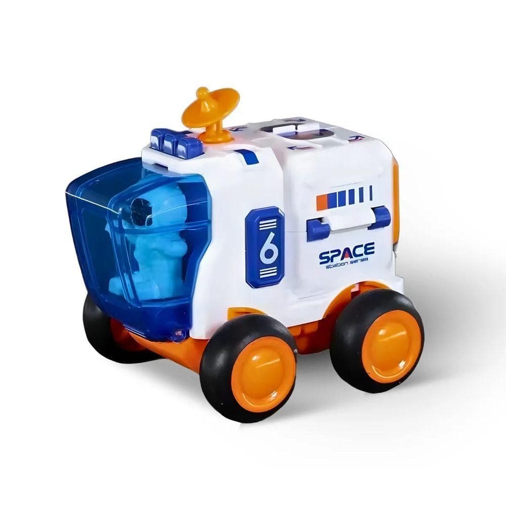 Brinquedo Carro Espacial Infantil Com Astronauta - Laranja