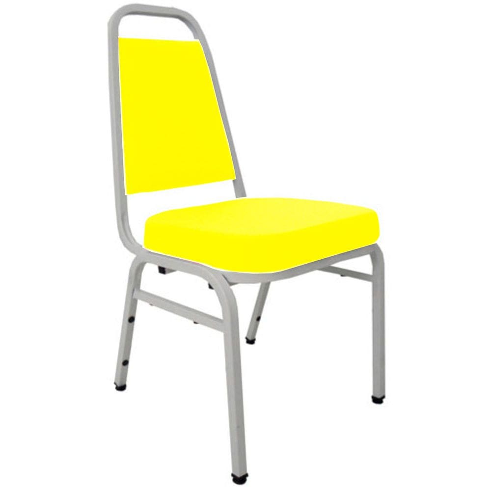 Cadeira Empilhável para Auditórios Linha Hotel Plus Amarelo